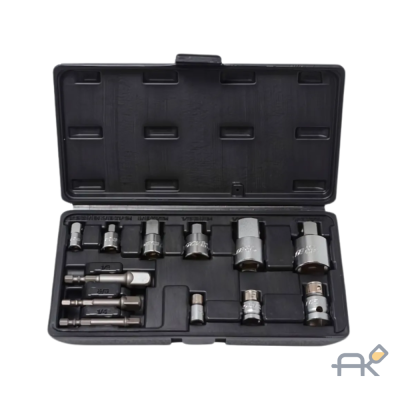 Набор адаптеров 12пр.(1/4Mx3/8F.3/8Mx1/4F.3/8Fx1/2M.1/2Fx3/8M.1/2Fx3/4M.3/4Fx1/2M.битодерж.1/4х6мм.3/х8мм.1/2х10мм.для шур-та 1/43/81/2) (F-8212)